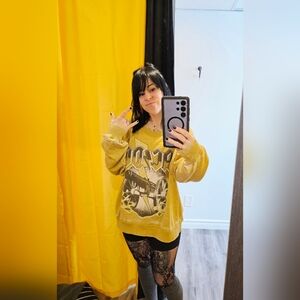 Recycled Karma AC/DC Band Sweater, Size Small